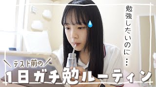 テスト1週間前！今日は1日ガチで勉強する！っていう休日、丸1日の勉強時間は！？ [upl. by Domenic631]