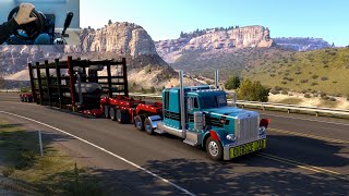 ATS 152  Heavy 121254 lb Special Transport  Peterbilt 389 CAT C15  4K [upl. by Yarg]