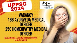 UPPSC Ayurveda Medical Officer Vacancy  AMO Vacancy  Homeopathic MO  Notification  amo psc [upl. by Trah]