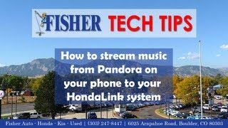 How To Stream Pandora to HondaLink via Bluetooth [upl. by Aldas18]