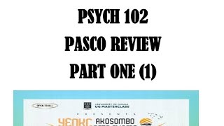 PSYCH 102 EXAMS PASCO REVIEW  50 MULTIPLECHOICE QUESTIONS PSYCHOLOGY [upl. by Porche]