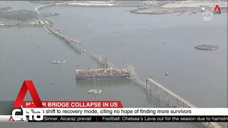 Baltimore bridge collapse MPA says Singaporeflagged ship involved had passed earlier inspections [upl. by Benilda]