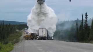 Water Bomber at Trans  Labrador Highway Accident [upl. by Swithbert]