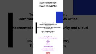 Accenture Recruitment Process for 2025 Batch placement jobseekers accenture [upl. by Hufnagel]