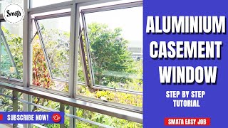 Aluminium Casement window making [upl. by Silvestro]