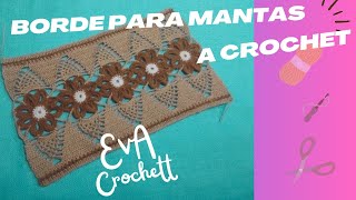 Borde para Mantas a crochet randa [upl. by Fillian]