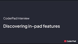 Getting Started with Interview Part 2 Discovering inpad features [upl. by Oakie]