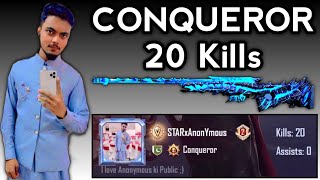 GODZILLA AWM  20 KILLS IN CONQUEROR  STAR ANONYMOUS  PUBG MOBILE [upl. by Kevin]