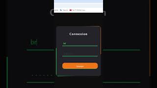 Formulaire de connexion avec Animation en HTML CSS shorts bruntech htmlcss webdevelopment [upl. by Nivle]