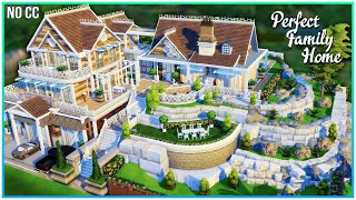 Multi Level Family Mansion No CC  Sims 4 Speed Build  Kate Emerald [upl. by Gifford172]