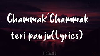 Chhamak Chhamak teri pauju LYRICS  Santosh Sunar [upl. by Grane]