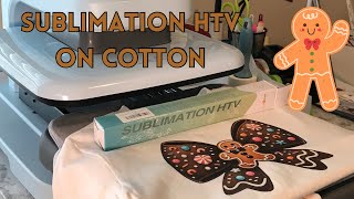 Sublimation HTV For Light Fabrics  HACK  Amazing Results [upl. by Ydneh981]