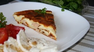 Quiche sans pâte au jambon facile et rapide [upl. by Daraj]