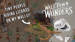 Wall Town Wonders  Build a MixedReality Miniature Town on your own walls Quest 3 Gameplay [upl. by Javier430]