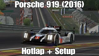 Assetto Corsa Porsche 919 Hybrid 2016 Spa  1528  Setup [upl. by Durwyn147]