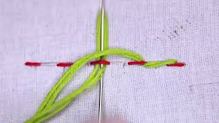 whipped back stitch tutorial [upl. by Etnuaed217]