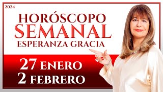 HORÓSCOPO DEL 27 DE ENERO AL 2 DE FEBRERO 2024  ESPERANZA GRACIA [upl. by Ecinev]