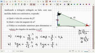 Aula 06 Exercícios  Seno Cosseno e Tangente Parte 2 [upl. by Mabel133]