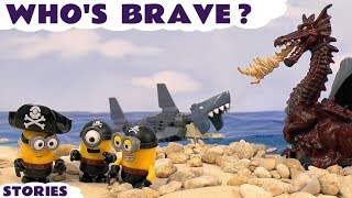 Minions Stop Motion Mini Movies  Brave Minions Toys [upl. by Aruam661]