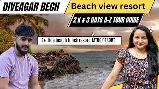 Diveagar Beach  beach view resort in Kokan  Exotics MTDC resort  complete tour guide diveagar [upl. by Anallise]