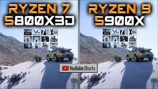 5900X vs 5800X3D SHORTS  Tested 15 Games and Applications [upl. by Perceval]