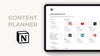 Ultimate Notion Content Planner template Free version includes [upl. by Spears]