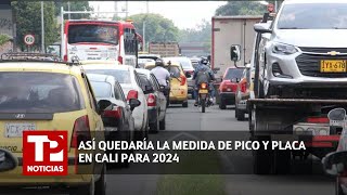 Así quedaría la medida de pico y placa en Cali para 2024 I 06012024 I TP Noticias [upl. by Boylston600]