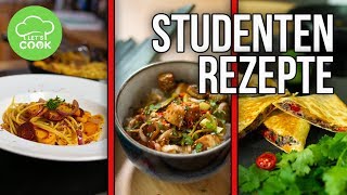 Studentenküche  3 einfache Rezepte für Studenten unter 5€ [upl. by Leirej859]