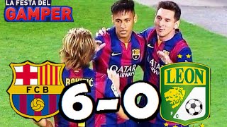 Barcelona vs León 60 RESUMEN Y GOLES HD Amistoso Trofeo quotJoan Gamperquot 18082014 [upl. by Ilatfan883]