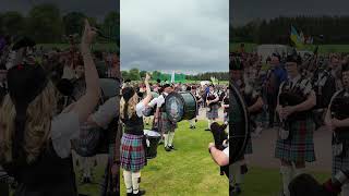 Strathisla pipeband playing No Awa tae Bide Awa at 2024 Gordon Castle Games in Scotland shorts [upl. by Aneek222]