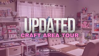 My updated craft area tour  Planner and Craft space [upl. by Nela]