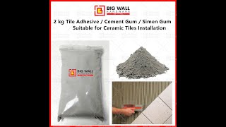 2 kg Tile Adhesive  Cement Gum  Simen Gum for Ceramic Tiles Installation [upl. by Garwin]