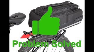 Topeak EXplorer Trunk Bag Install on Aventon Aventure 2 Ebike PROBLEM SOLVED [upl. by Aeneg]