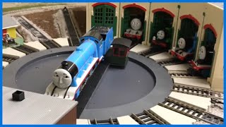 Motorized Turntable at Tidmouth Sheds  Thomas and Friends Trains [upl. by Shere]