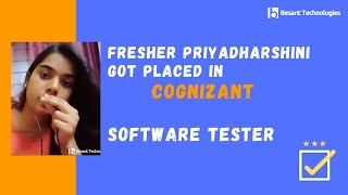 Besant Technologies Chennai Reviews  Priya Got Placed in CTS 4LPA  Thanks to Besant Technologies [upl. by Collins]