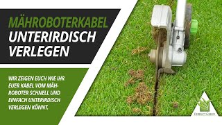 🌱 Begrenzungskabel vom Mähroboter unterirdisch verlegen  So gehts schnell und einfach 🌱 [upl. by Vassily]