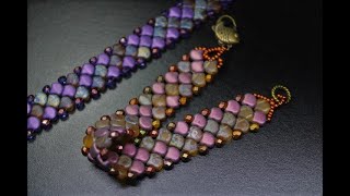 Gingko Mermaid Scales Bracelet Tutorial [upl. by Amik769]