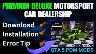 Install amp Fix Errors Premium Deluxe Motorsport Car Dealership Showroom GTA 5 Mods 2024  HindiUrdu [upl. by Haisej]