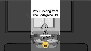 Ordering from Bodega animation funnyvideo gplus comedy [upl. by Eesac]