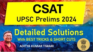 UPSC CSAT 2024 Solved Paper  UPSC Prelims 2024 Questions Analysis with Answer Key [upl. by Nosreme]