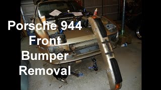 Porsche 944 Front Bumper Removal [upl. by Oiracam]