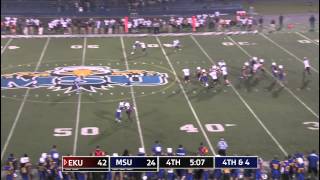 Crazy EKU Punt Play at Morehead State Sept 21 2013 [upl. by Derek43]