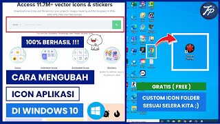 Cara Mengubah Icon Aplikasi Di Laptop Atau PC Windows 10  Ubah Icon Aplikasi [upl. by Aicitan]