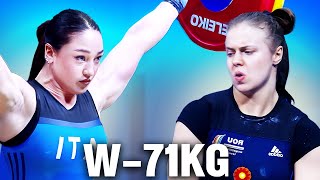 W71kg European Weightlifting Championships 2023 [upl. by Bowie]