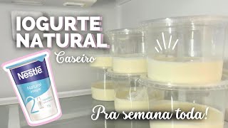 COMO FAZER IOGURTE NATURAL CASEIRO  APENAS 3 INGREDIENTES receita iogurtenatural [upl. by Aizek]