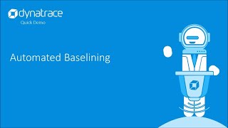 Dynatrace Quick Demo  Automated baselining [upl. by Akeirahs209]