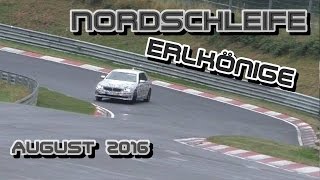 Industrietestfahrten NORDSCHLEIFE Spy Erlkönig Prototypen Erlkönige Testfahrten 082016 Nürburgring [upl. by Aecila]