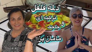 غذای محلی ترکیه ای به همراه مادرشوهر با عشق و صفا  روز پنجم زندگی روستایی [upl. by Imhskal]