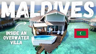 UNBELIEVABLE 5 Star Overwater Bungalow 😱  JW Marriott Maldives 🇲🇻 [upl. by Duj]