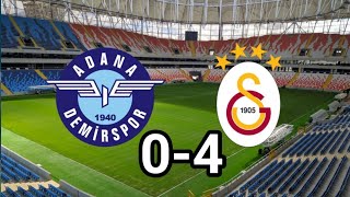 Adana Demirspor Vs Galatasaray 04  Turkiye Super League 2024  Today Match Highlights [upl. by Sivel457]